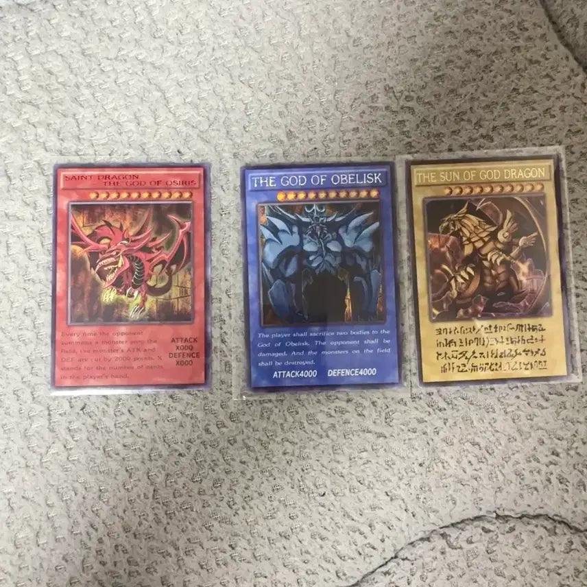 [BUNJANG] Yu-Gi-Oh! Egyptian Gods Original Design Orica Card Set / [배송비포함]유희왕 삼환신 원작 디자인 오리카 카드