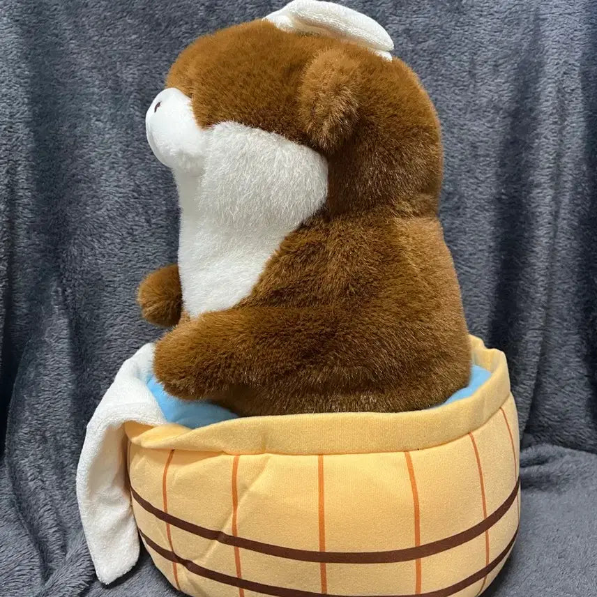 [BUNJANG] Usowoo 40cm Dark Brown Large Plush Doll / 온천 우소우소짱 다크브라운 40cm 우소 대형인형