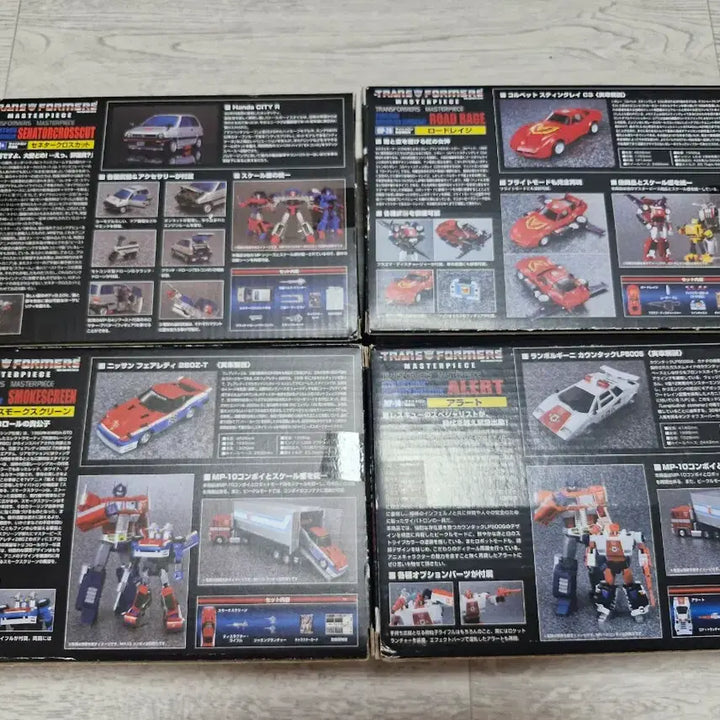 [BUNJANG] Transformers Masterpiece MP Sideswipe Alert Road Rage Smokecreen Crosscut / 트랜스포머 마스터피스 MP 사이드스와이프 로드레이지 스모크스크린