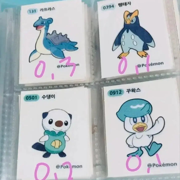 [BUNJANG] Pokemon Stickers / 포켓몬 띠부씰