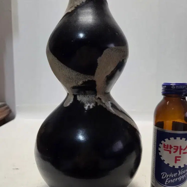 [BUNJANG] Song Dynasty Black Glazed Rare Gourd Vase / 송대 흑유 희귀 호리병 높이24cm 무게828g 할인중 무료배송