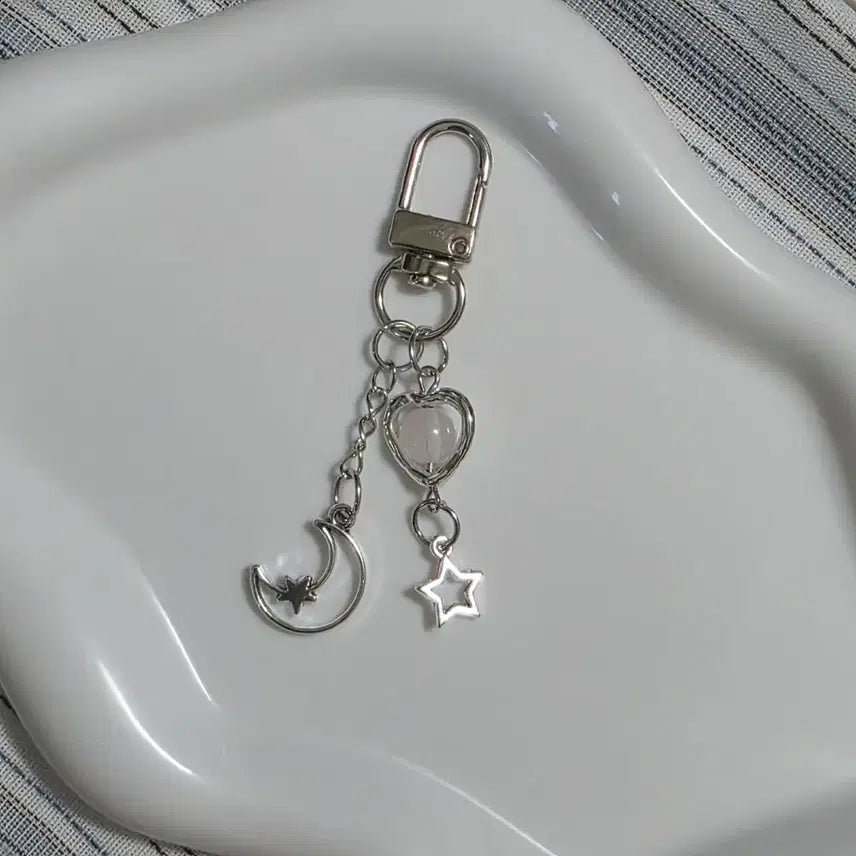[BUNJANG] Simple Keychain (Moon, Star, Heart) / 심플 키링 (달, 별, 하트)