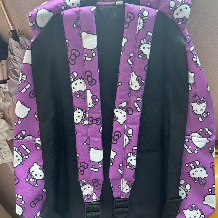 [BUNJANG] Sanrio Classic Hello Kitty Lavender Backpack / 산리오 고전 헬로 키티 라벤더 보라 백팩 가방 새상품