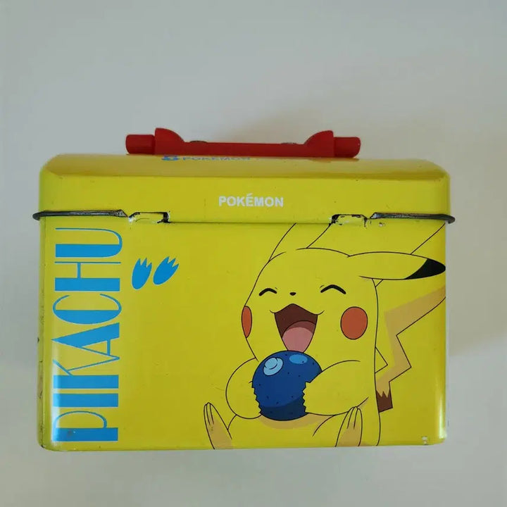 [BUNJANG] Pokemon Pikachu Tin Case Storage / 포켓몬스터 피카츄 철제 틴 케이스 보관함