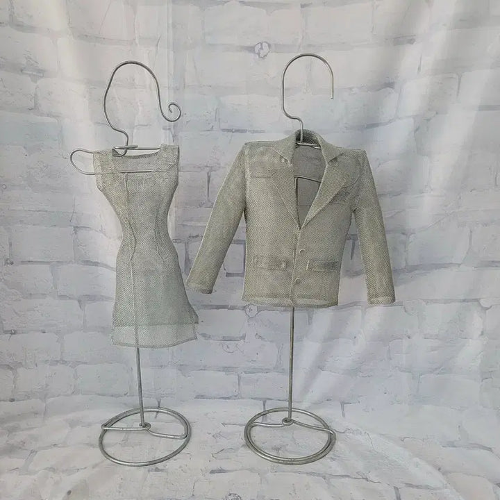 [BUNJANG] IKEA TRÅD Vintage Wire Mesh Mini Mannequin Stand Set / IKEA Trad 메쉬 미니 마네킹 스탠드 세트 (빈티지 이케아)