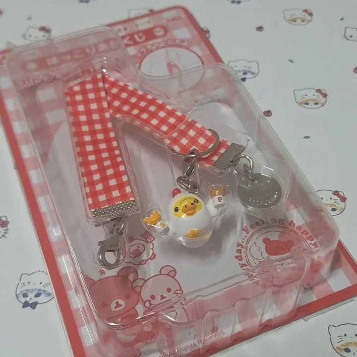[BUNJANG] San-X Rilakkuma Bag Charm &amp; Bookmark / (고전-희귀)키이리토리 가방키링 겸 북마크