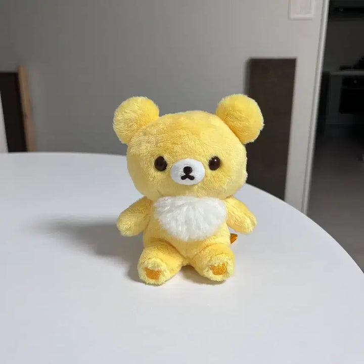 [BUNJANG] San-X Koguma 10th Anniversary Mako Cheese Koguma Yellow Koguma Plush / 산엑스 코구마 10주년 마코 치즈 코구마 노란코구마 택제거 새상품