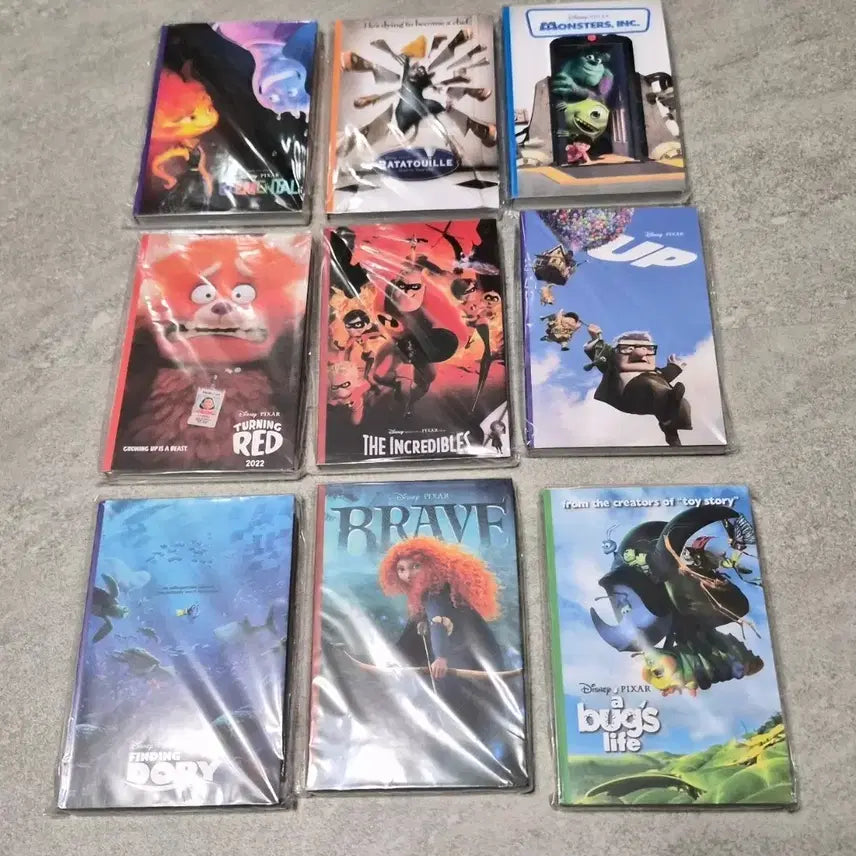 [BUNJANG] Happy Kuji Pixar Kuji Postcard Book Set (9 Types) / 해피쿠지 픽사쿠지 엽서북 9종세트