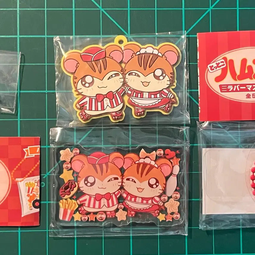 [BUNJANG] Bung Bung Hamster Mitakore Rubber Mascot Gacha Set / 방가방가햄토리 랑순이 랑돌이 토라하무 미테코레 러버마스코트 가챠