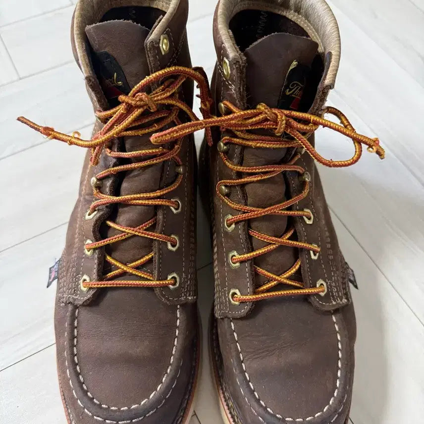 [BUNJANG] Thorogood Moc Toe Boots Brown US 8.5 / 쏘로굿 목토 부츠 브라운 265