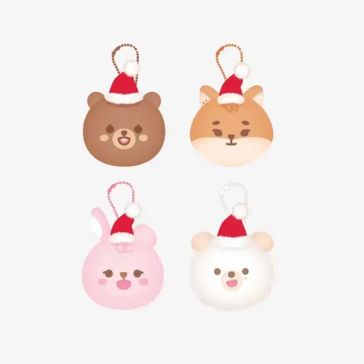 [BUNJANG] Day6 Denimals Christmas Concert Face Keychain Bundle Set / 데이식스 데니멀즈 클콘 페이스키링 크리스마스 4종 일괄
