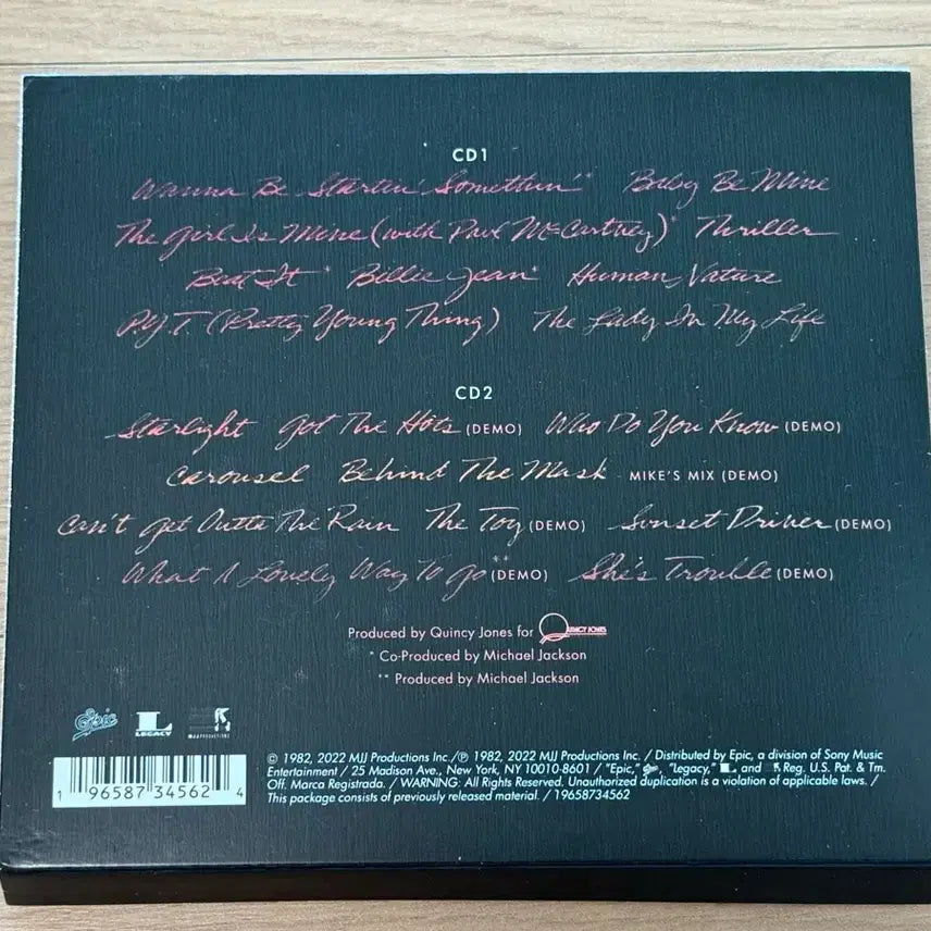 [BUNJANG] Michael Jackson Thriller 40th Anniversary 2CD US Edition / 마이클 잭슨 Thriller 40주년 2CD 미국판 판매