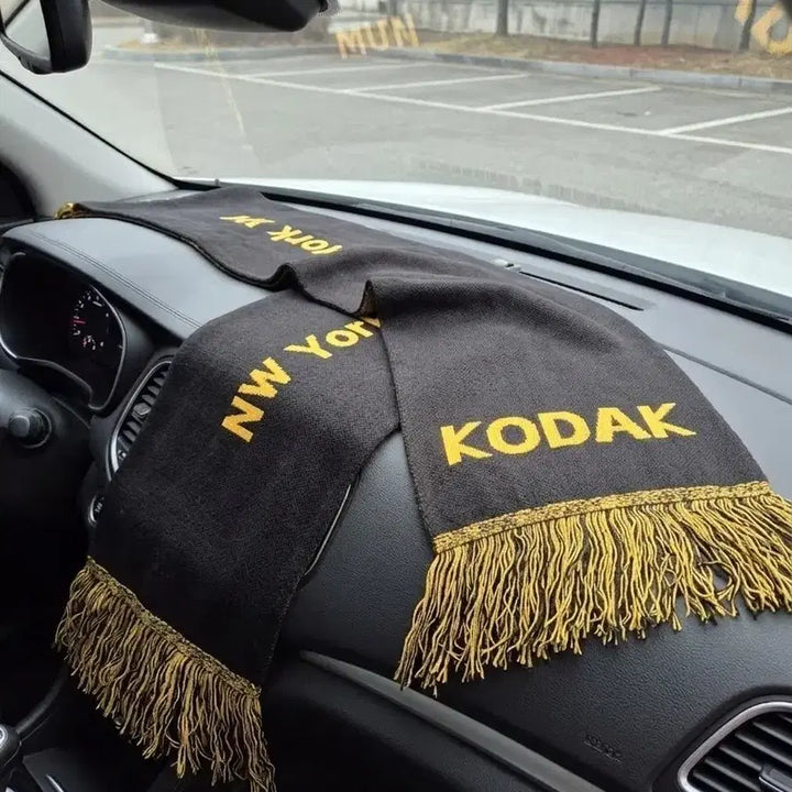 [BUNJANG] Kodak Scarf Black/Gold / 코닥 스카프 검정/금색 (새상품)
