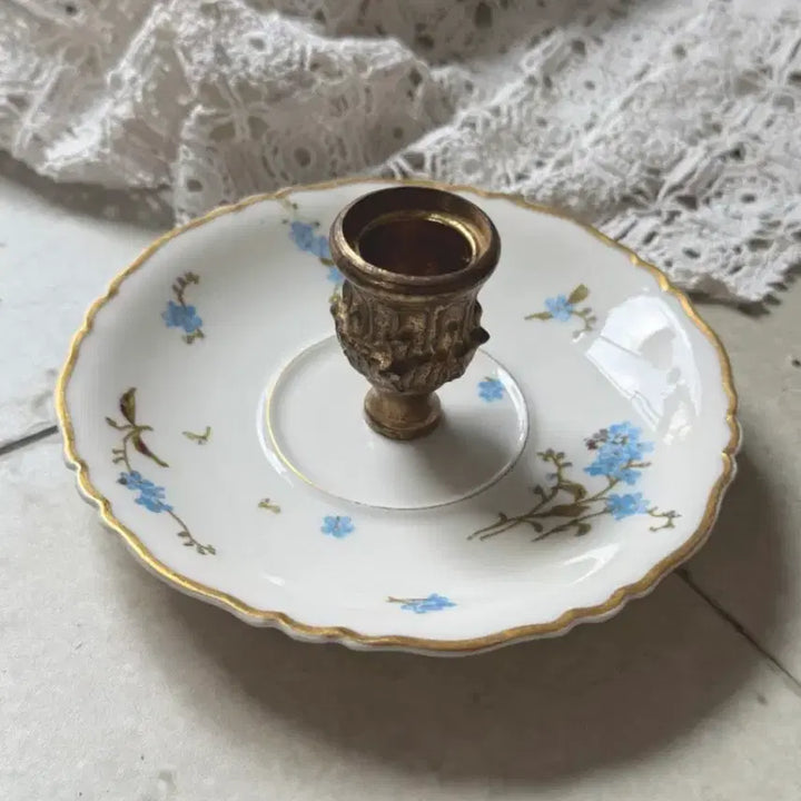 [BUNJANG] Vintage French Haviland Limoges Porcelain Candle Holder / 빈티지) 프랑스 하빌랜드 리모주 캔들 홀더