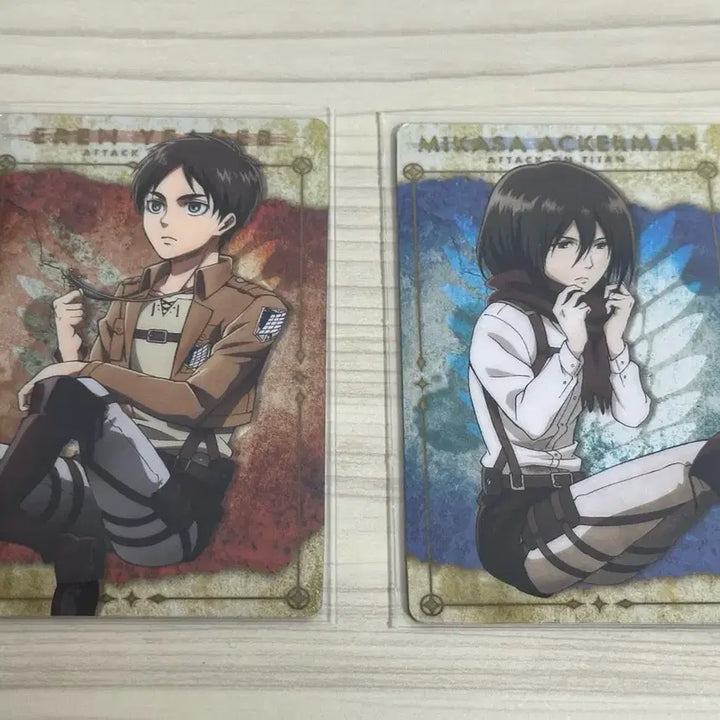 [BUNJANG] Attack on Titan Eren Mikasa Photocard / 진격의 거인 엘런 미카사 포카