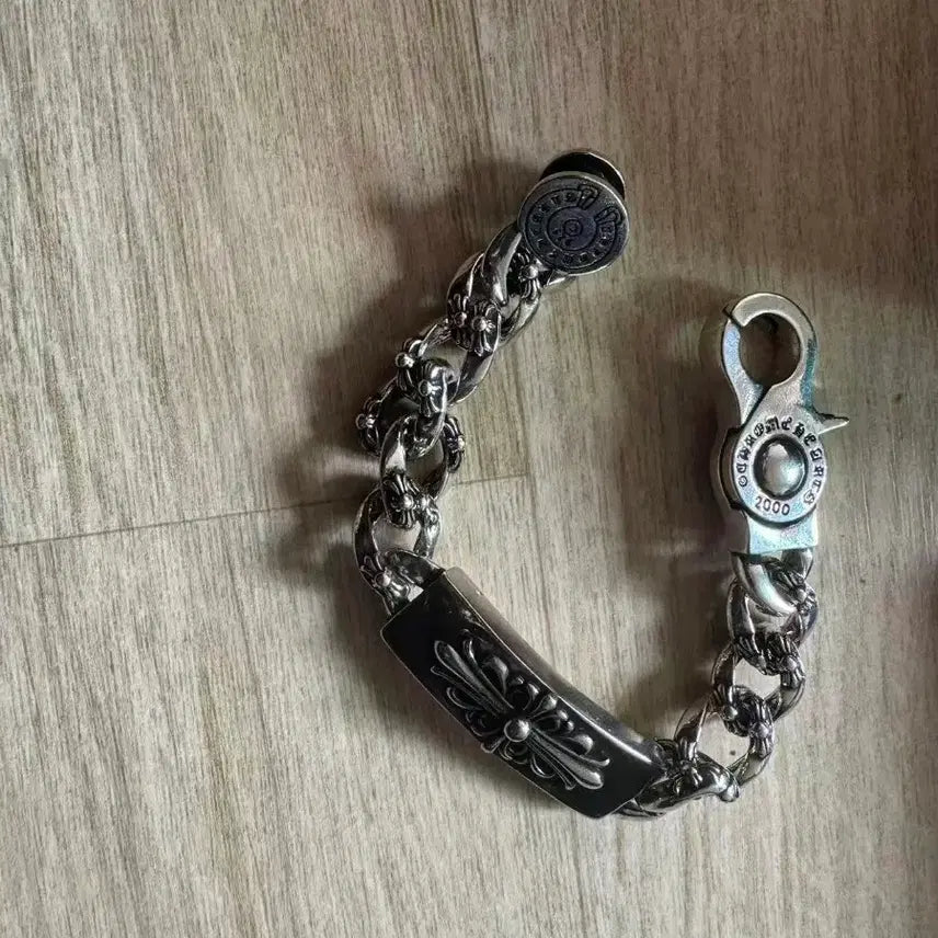 [BUNJANG] Silver Cross Chain Bracelet 20cm / 실버 크로스 체인 팔찌20cm