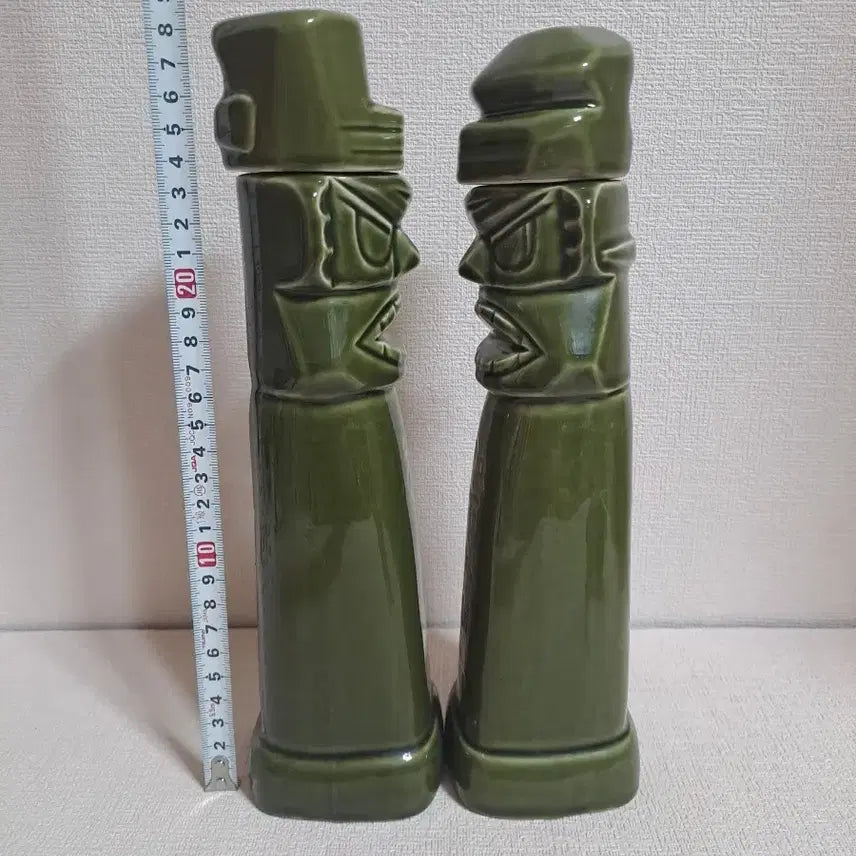 [BUNJANG] Bohae Brewery Maechwi Jangseung Liquor Bottle Retro Ceramic Collectible / 보해양조 [ 매취 장승 술병 ] 레트로 공병 요업개발 희귀수집품