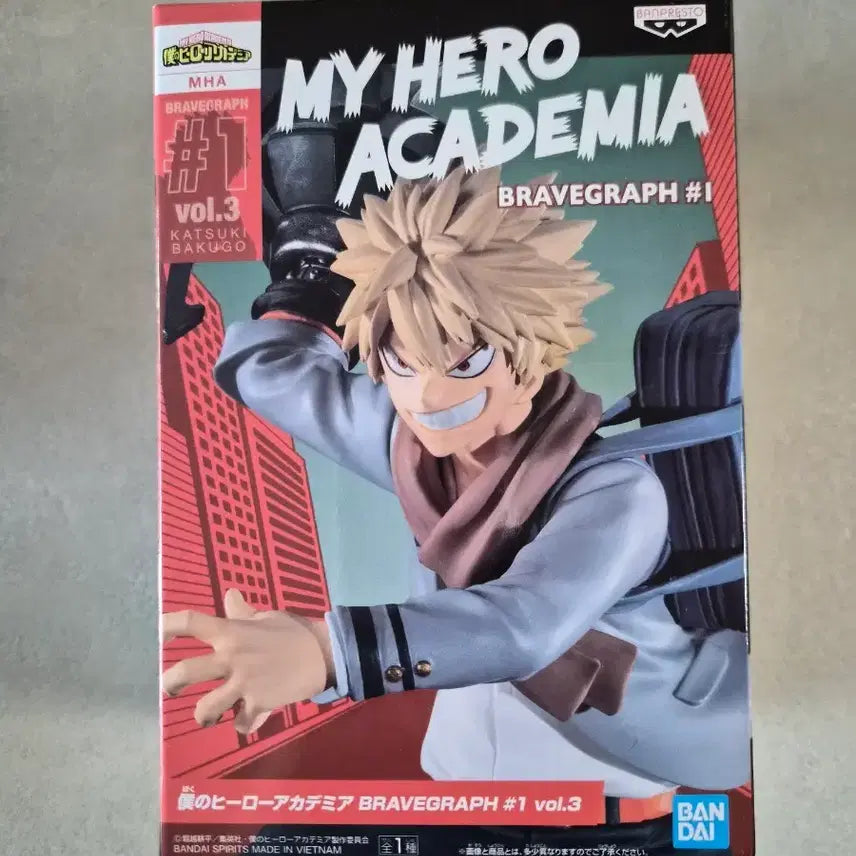 [BUNJANG] My Hero Academia Bravegraph Bakugo Figure (Sealed) / [반택포] 미개봉! 히로아카 브레이브그래프 바쿠고 피규어