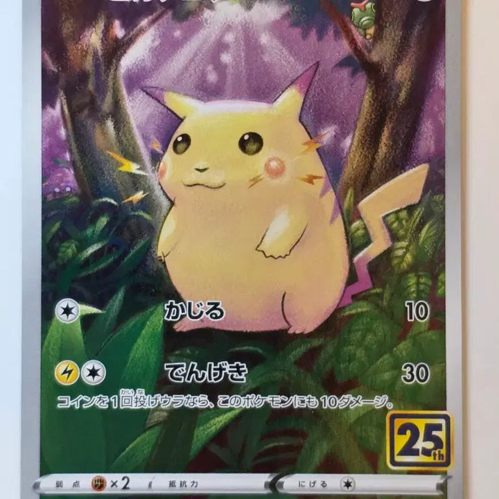[BUNJANG] Pokemon Card Pikachu 25th Anniversary Edition / 포켓몬 카드 피카츄 25주년 기념 에디션