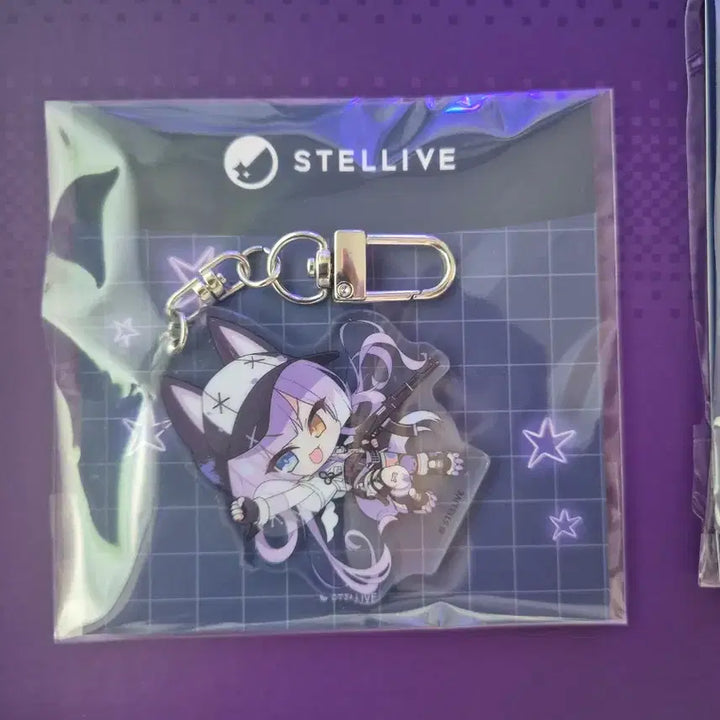 [BUNJANG] Stellive Tenko Shibuya Galaxy Collaboration Acrylic Keychain / 스텔라이브 텐코 시부키 갤럭시 콜라보 키링 아크릴