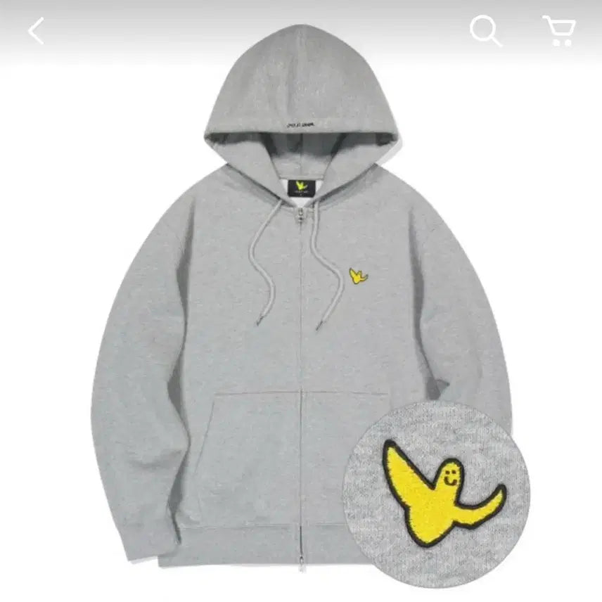 [BUNJANG] Waritizen Grey Hoodie Zip-up / 와릿이즌 회색 후드집업