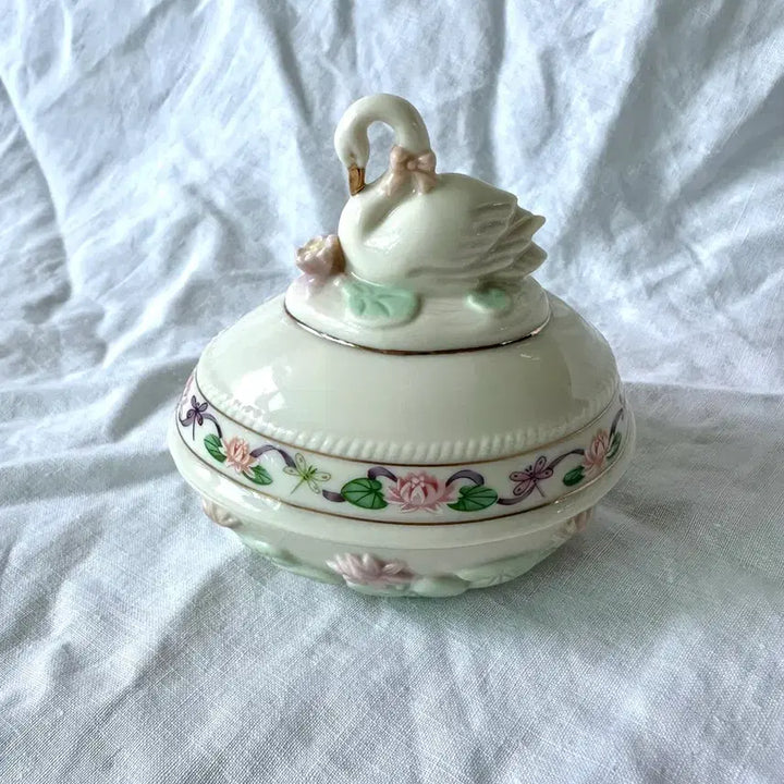 [BUNJANG] Lenox Swan Trinket Box Vintage / 레녹스 백조 트링켓. 빈티지 레녹스.빈티지보석함