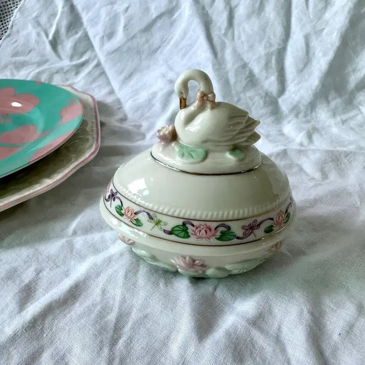 [BUNJANG] Lenox Swan Trinket Box Vintage / 레녹스 백조 트링켓. 빈티지 레녹스.빈티지보석함