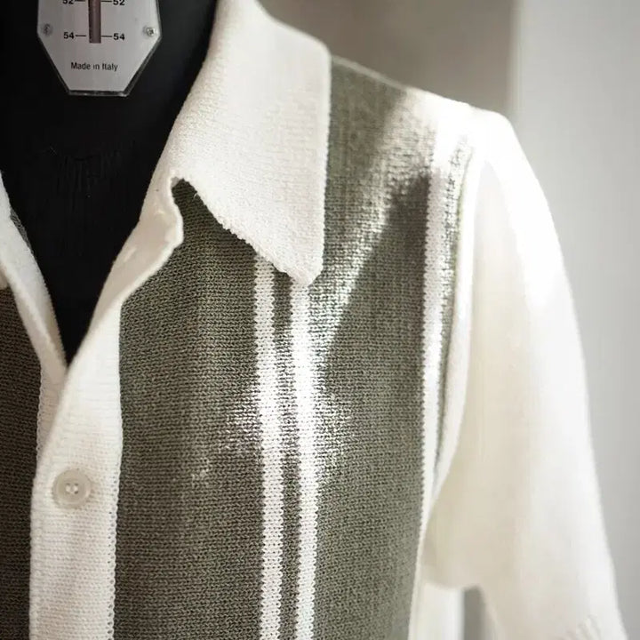 [BUNJANG] Pinomare Sanremo Knit Olive L / 새상품 피노마레 산레모 니트 올리브 L
