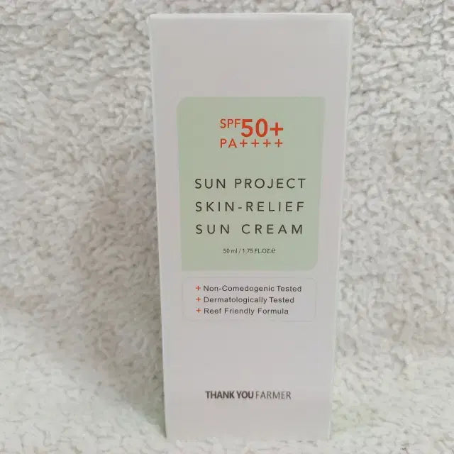 [BUNJANG] Thank You Farmer Sun Project Skin Relief Sun Cream SPF50+ PA++++ 50ml / 땡큐파머 선 프로젝트 스킨 릴리프 선크림 50ml