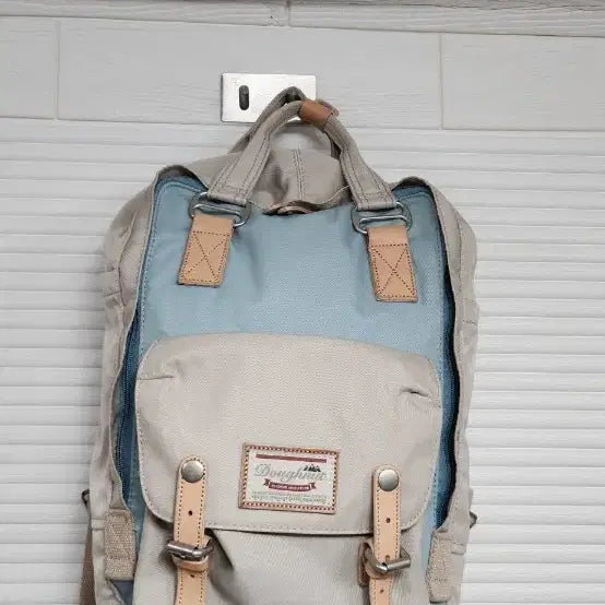 [BUNJANG] Doughnut Backpack Light Blue/Beige / 도넛 백팩 라이트블루/베이지