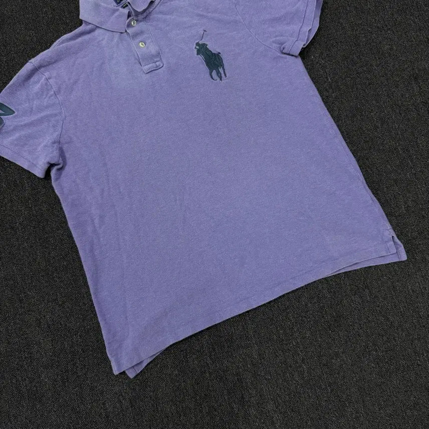 [BUNJANG] Polo Ralph Lauren Lilac Big Pony PK T-Shirt / 폴로 랄프로렌 연보라 빅포니 PK 카라반팔티