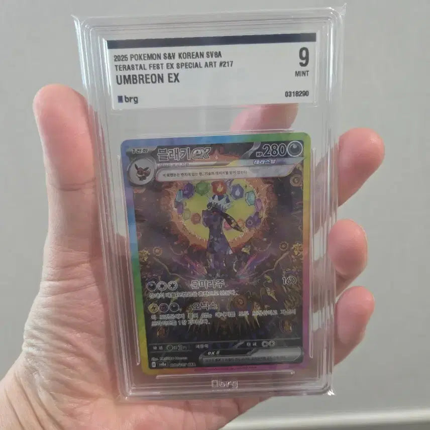 [BUNJANG] Pokémon Terastal Special Art Umbreon EX Mint 9 Graded Card / 테라 블래키 sar9등급