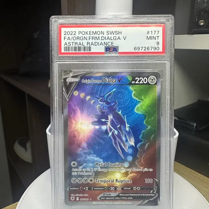 [BUNJANG] Pokemon Card Origin Forme Dialga V SR 177/189 PSA 9 / 포켓몬카드 오리진폼 디아루가 V SR 177/189 PSA 9