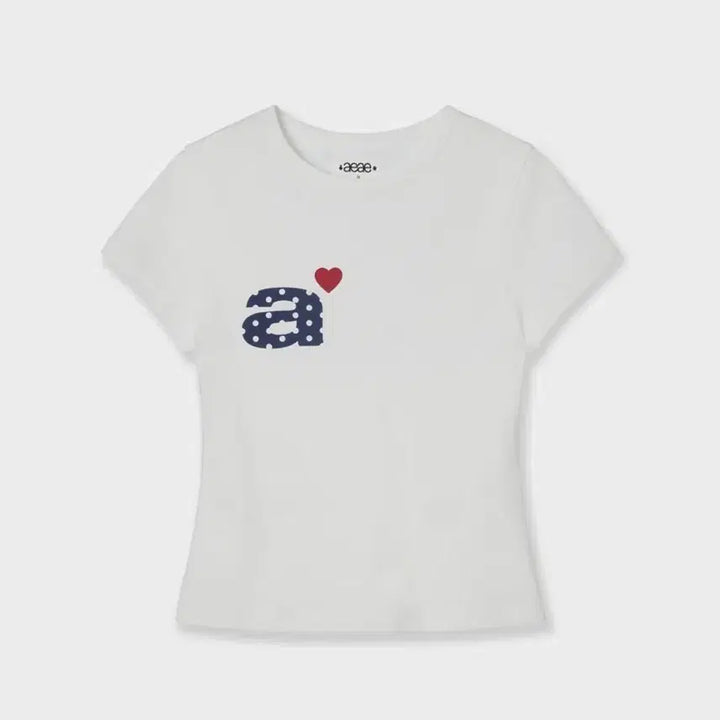 [BUNJANG] Aeae Dot Small Letter Tee White / aeae DOT SMALL LETTER TEE [WHITE]