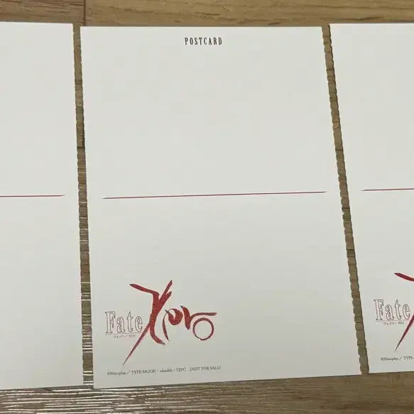[BUNJANG] Fate/Zero Blu-ray Standard Edition Saber Replica Art Postcard Set / 페이트 제로 블루레이 스탠다드 에디션 특전 세이버 복제 원화 엽서 3매