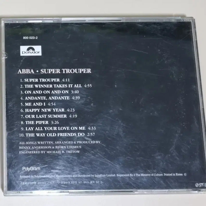 [BUNJANG] ABBA Super Trouper 7th Album (Unsealed CD) / 아바 ABBA 7집 Super Trouper (개봉 CD)
