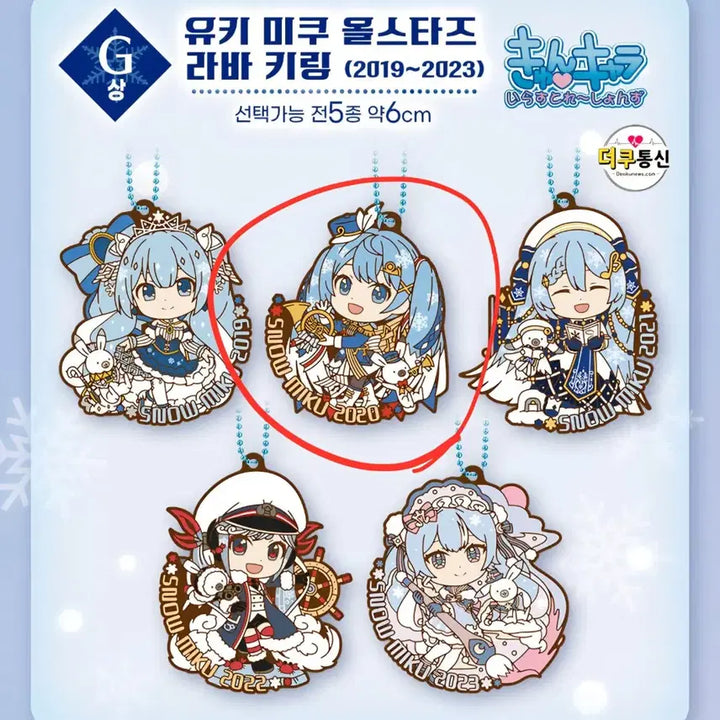 [BUNJANG] Yuki Miku All Stars Lottery Rubber Keychain / 유키미쿠 올스타즈 쿠즈 러버 키링 판매합니다
