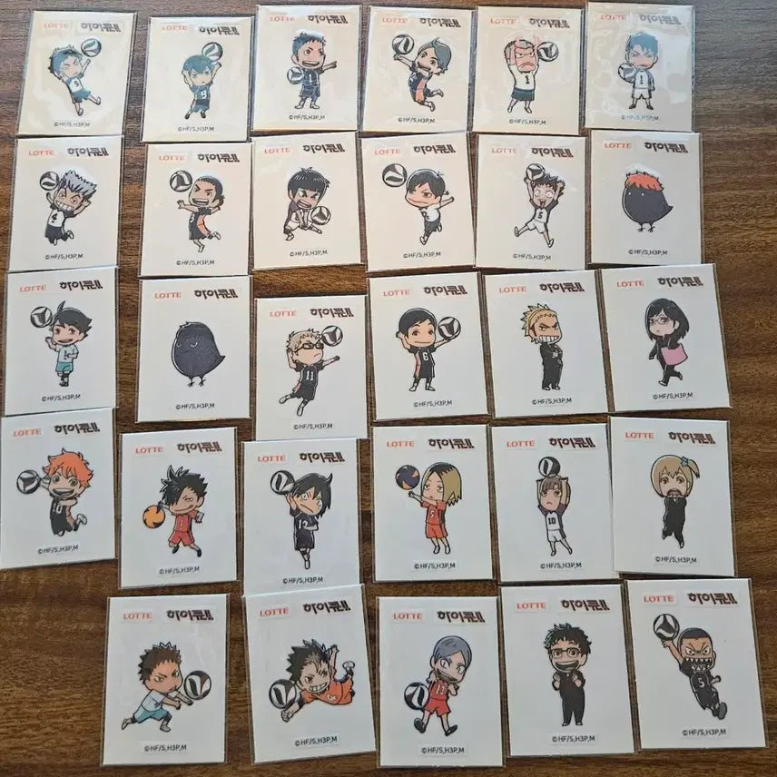 [SOLD OUT] 하이큐 띠부 띠부씰 띠부띠부씰