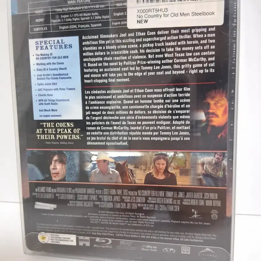 [BUNJANG] No Country for Old Men Blu-ray Steelbook (Sealed) / (미개봉)노 country for old men 블루레이 스틸북