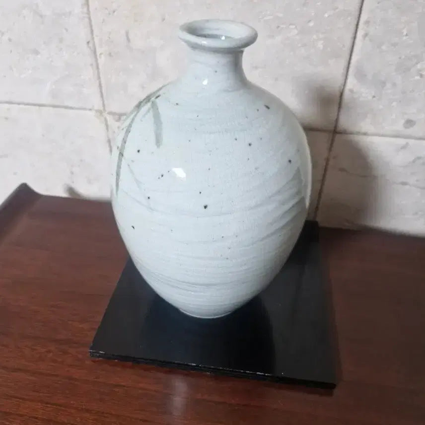 [BUNJANG] Vintage Bamboo Pattern Ceramic Vase / 대나무 무늬 빈티지 도자기