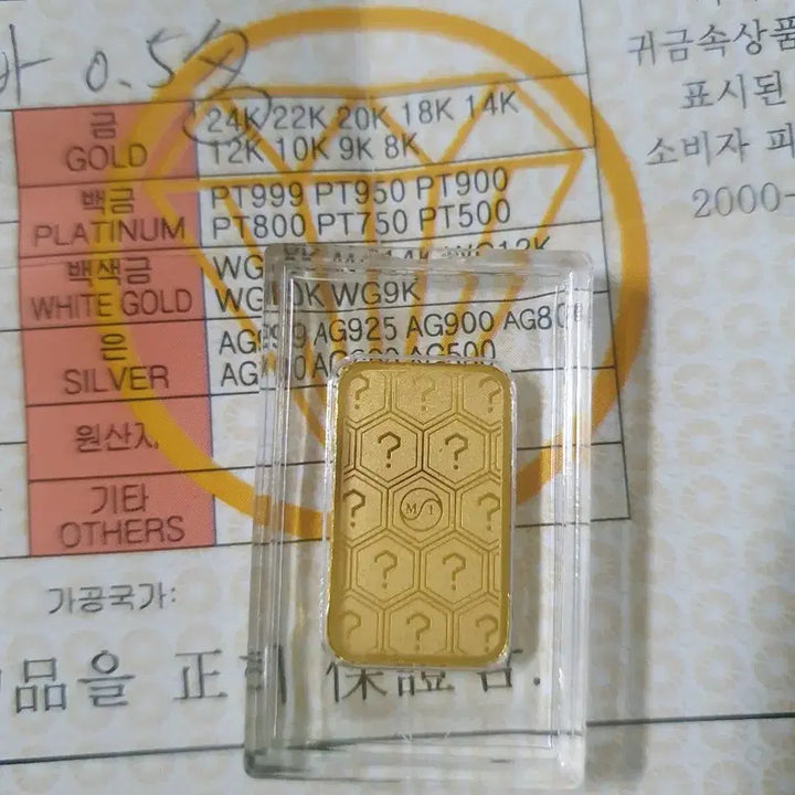 [BUNJANG] Pure Gold Bar 1.875g (Half Don) / 지금이야 순금 골드바 1.875g 반돈.