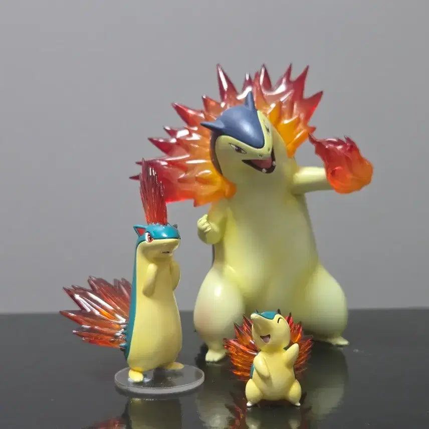 [BUNJANG] T1 Studio Magmar &amp; Charmeleon Evolution Set / 블레이범 진화트리. 포켓몬 스케일월드