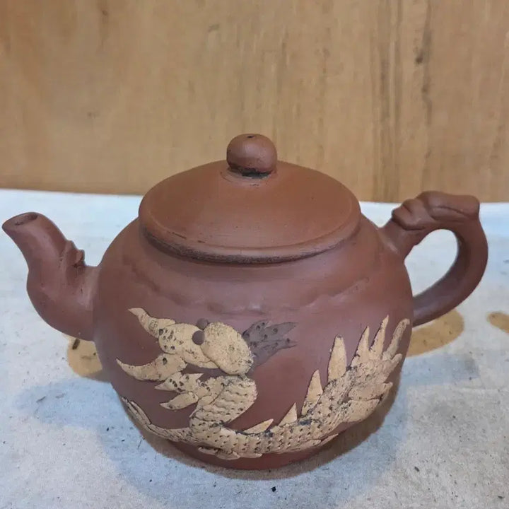 [BUNJANG] Antique Cast Iron Teapot Set (2 pcs) / 옛날 자사주전자 2점