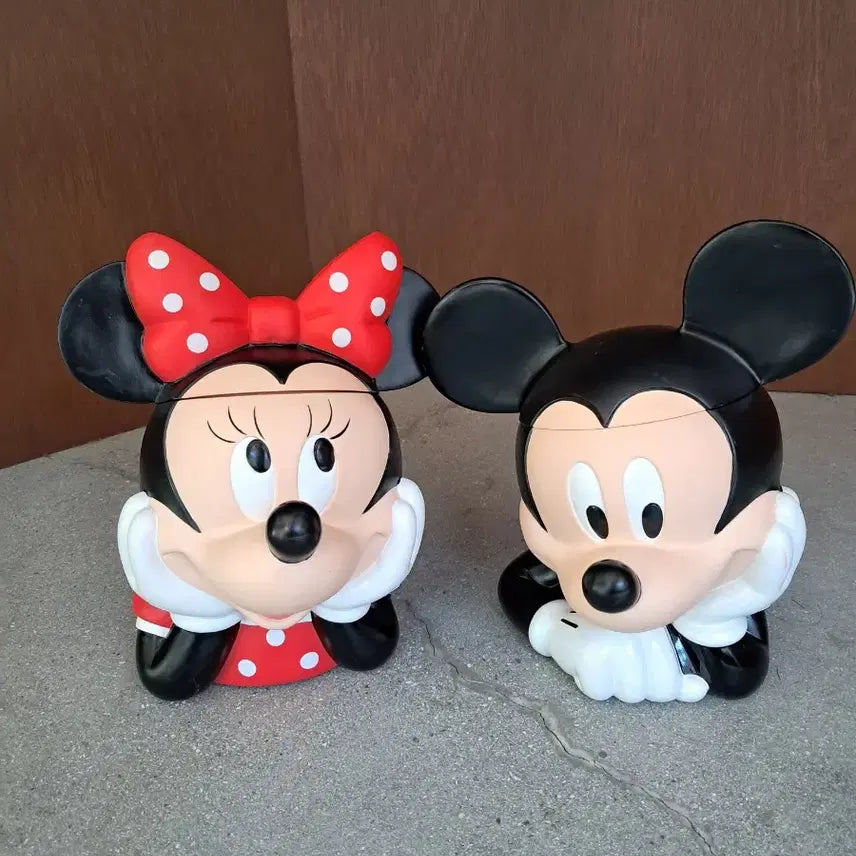[BUNJANG] Disney Mickey &amp; Minnie Mouse Cookie Jar Set / 디즈니 미키마우스 (미키,미니)쿠키자 세트