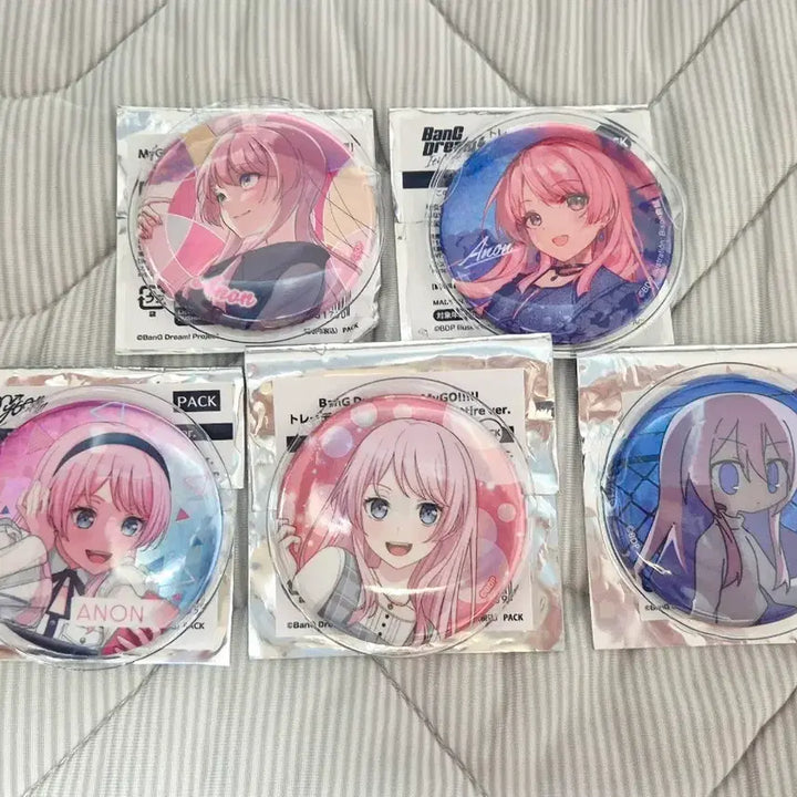 [BUNJANG] BanG Dream! MyGO!!!!! Chihaya Arashi &amp; Anon Chihaya 5-Piece Can Badge Set / 뱅드림 마이고 치하야 아논 캔뱃지 5종 세트