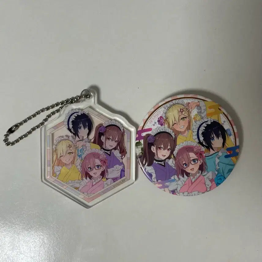 [BUNJANG] 2.5D Temptation Can Badge &amp; Keyring Bundle Set / 2.5차원의 유혹 캔뱃지,키링 일괄