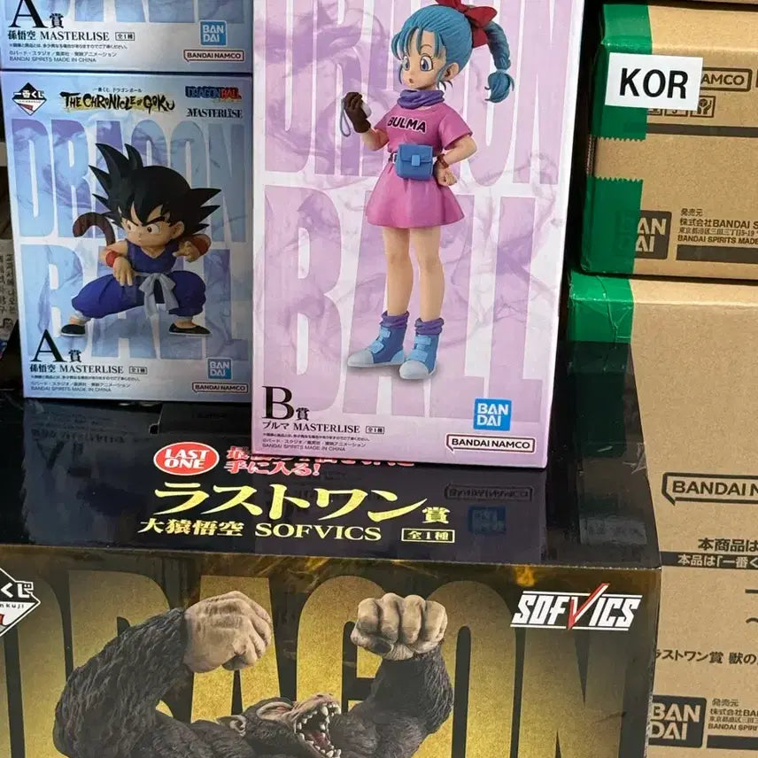 [BUNJANG] Dragon Ball Chronicle A Prize Bulma, B Prize Son Goku, Last One Prize Great Ape Figure (Sealed) / (미개봉) 드래곤볼 크로니클 AAB라원 오자루 브루마 손오공