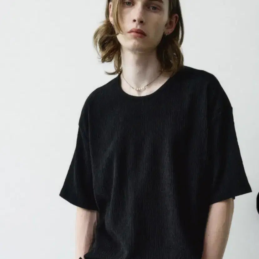 [BUNJANG] Noir Pleated Semi Oversized Wide Setup / 셋업) 노이어 플리츠 세미 오버, 와이드 셋업