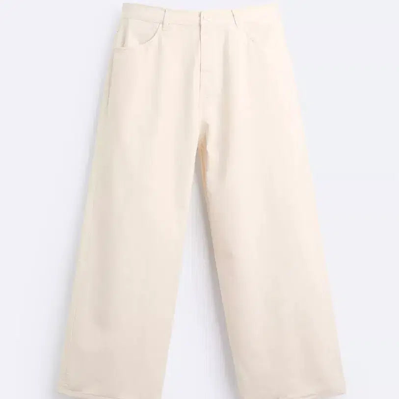 [BUNJANG] ZARA Linen Cotton Pants White / [31] ZARA 자라 리넨 코튼 팬츠 스크래치 화이트