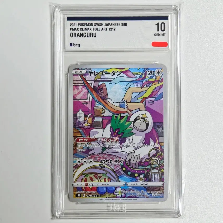 [BUNJANG] Pokemon Card Harangutan CHR Japanese Version BRG 10 Graded / 포켓몬카드 하랑우탄 CHR 일판 [BRG10]